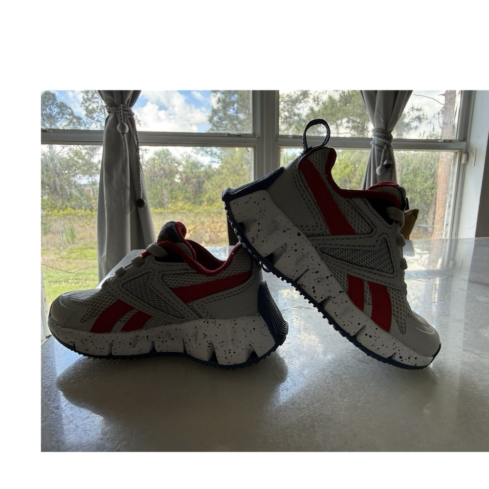 Reebok Zig Kinetica Unisex Kids Running Sneakers Mesh Lace Up US 5 EU 21