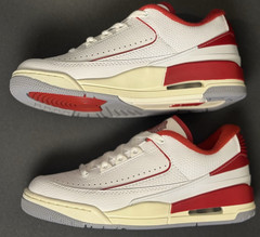 Nike Air Jordan 2/3 White Varsity Red FD0384-161 Gradeschool Size 5Y New