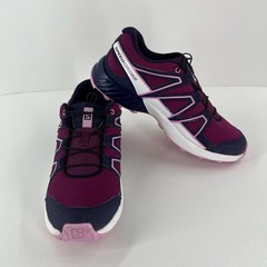 Salomon Speedcross Junior Trail Running Shoes Kids 4 Hiking Quicklace Pink Plum