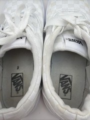 Vans Ward Checkerboard White Youth Size 4 Lace Up Sneakers