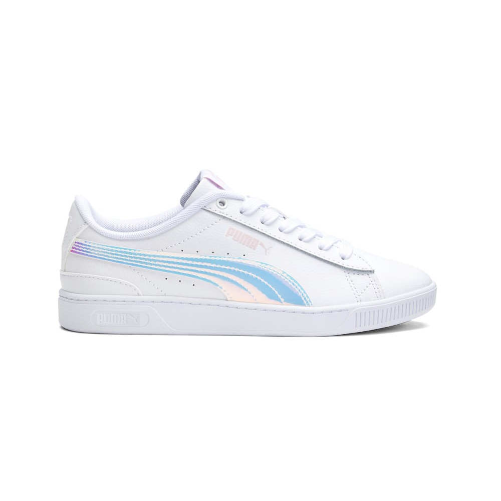 PUMA Vikky V3 Twinkle Lace Up Youth Girls White Sneakers Casual Shoes 38543701