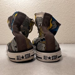 Converse All Star Batman Comic High Top Sneaker Shoes Size Youth 1