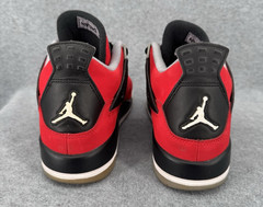 Nike Air Jordan 4 Retro Toro Bravo Red Black Suede Jumpman Sneakers