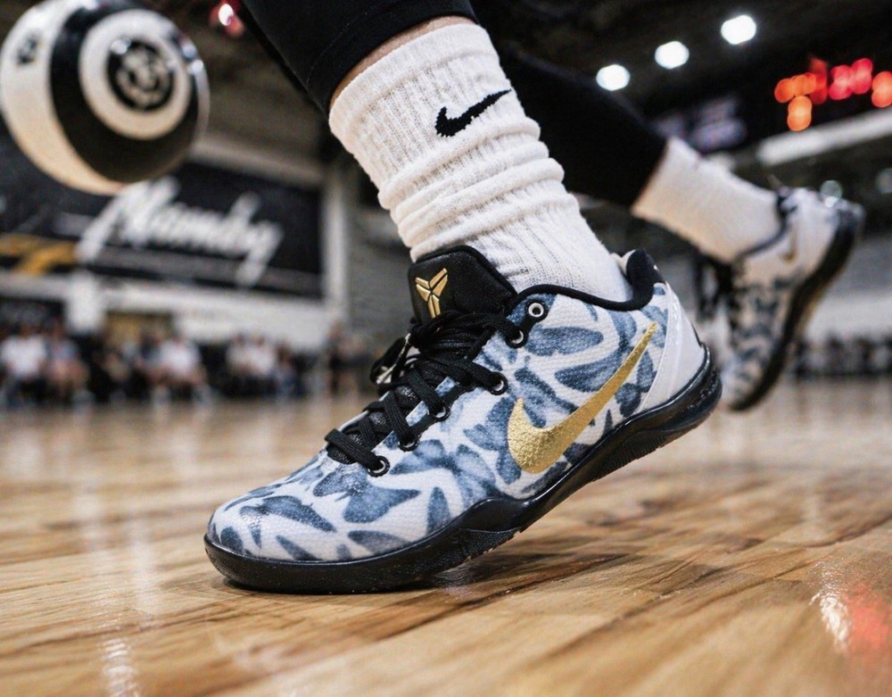 Nike Kobe 8 Protro Mambacita PS White Black Gold FN0267-102 Kids Size 12.5C NEW