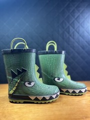 Spring Time Kids Western Chief Crocodile Lined Rubber Rain Boots Size 11/12