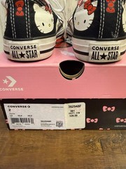 Hello Kitty x Converse Collab Kid’s Chuck Taylor Girls Size 13 Shoes Rare