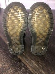 Dr Doc Martens Air Wair Boots Kids Size 12 Punk Goth ZAVALA J