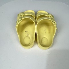 Birkenstock Sandals Youth 34 Arizona Eva Slip On Buckle Strap Slide Yellow Flats