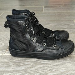 Converse Chuck 70 Tech Hiker High Top Sneakers Triple Black Shoes Kids Youth 5