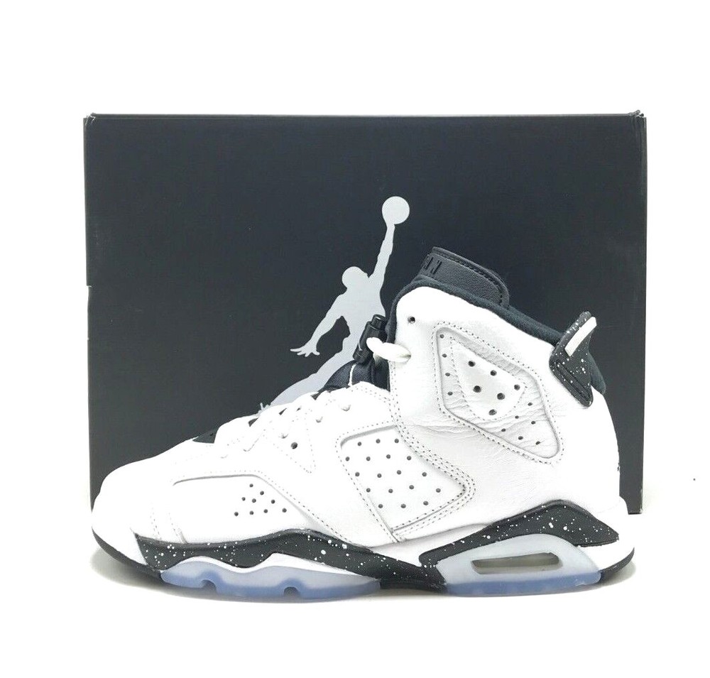 *NEW* Youth Boy NIKE AIR JORDAN 6 RETRO REVERSE OREO J (GS) WHITE (384665 112)
