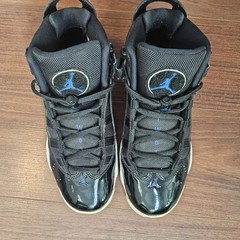 Nike Air Jodan Galaxy Space Rings 6 Black & Blue Youth kids size 6 / woman 8