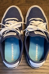 Converse El Distrito Star Chevron Blue Low Top Canvas Kids Sneakers Shoes Size 5