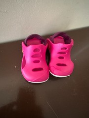 Nike Sunray Protect 3 Slingback Sandal Kids 4C Pink Swoosh Logo DH9465-602 N247