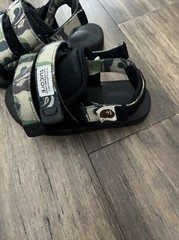 Toddler Kids A BATHING APE BAPE Suicoke Size K11 Cm18 Slides Sandals Black Rare!