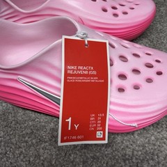 Nike ReactX Rejuven8 Pinksicle Pink Shoes Kids 1Y Grade School GS IF1746-601