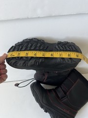 The North Face Pull On Snow Boots Unisex US 4 Black Red Waterproof Insulated