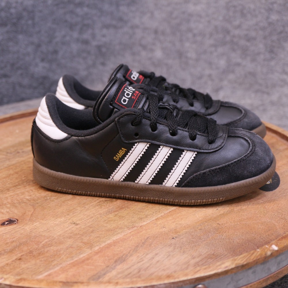 Adidas Samba Classic Little Kids Size 13.5K Black White Gum Sneakers Shoe 036516