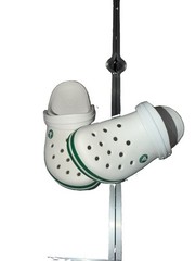 White And Green Crocs 3