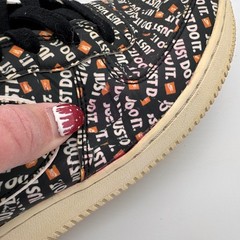 Nike Air Force 1 Low ’07 LV8 Just Do It Kids AOP Sneakers Shoes 7Y Streetwear