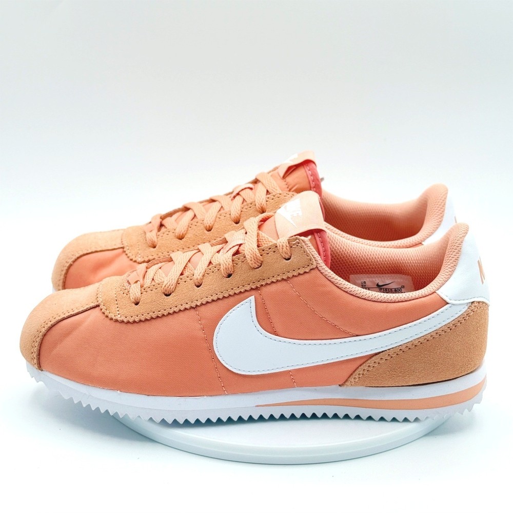 Nike Cortez Big Kids Sneakers Size 5 Apricot Pink White IF1615-800 NIB