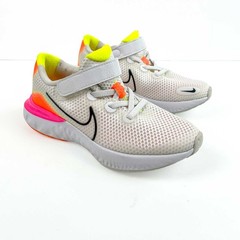 Nike Renew Run White Orange Running Shoes US Size 1Y Kids CT1436-100