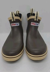 NEW XTRATUF Kids Ankle Waterproof Deck Boot – Brown Size 7M