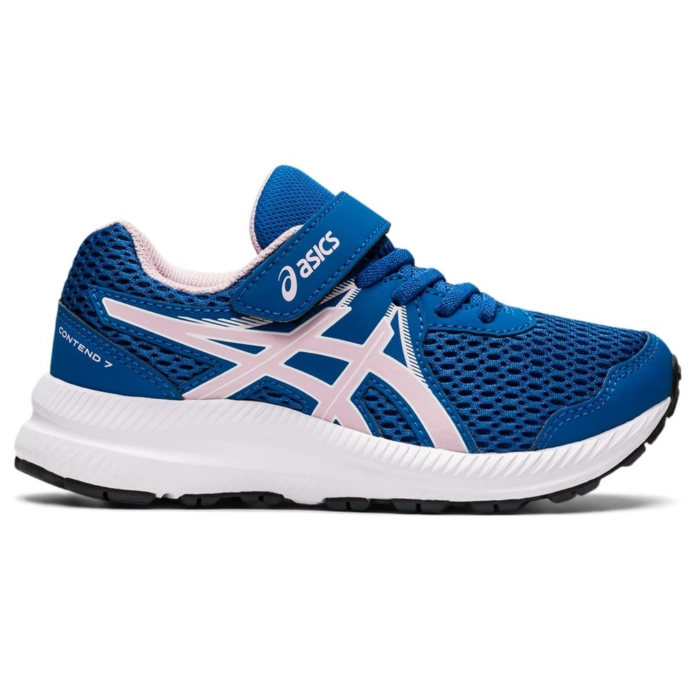 Sz ASICS Kid’s Contend 7 Pre-School Running Shoes, K10, Lake Drive/Barely Rose
