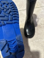 Waterproof Kids Rain Boots with Easy-on Handles for Boys & Girls Size 2