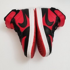 Nike Court Borough Mid 2 (PSV) University Red Black White CD7783-602 Kids Sz 12C