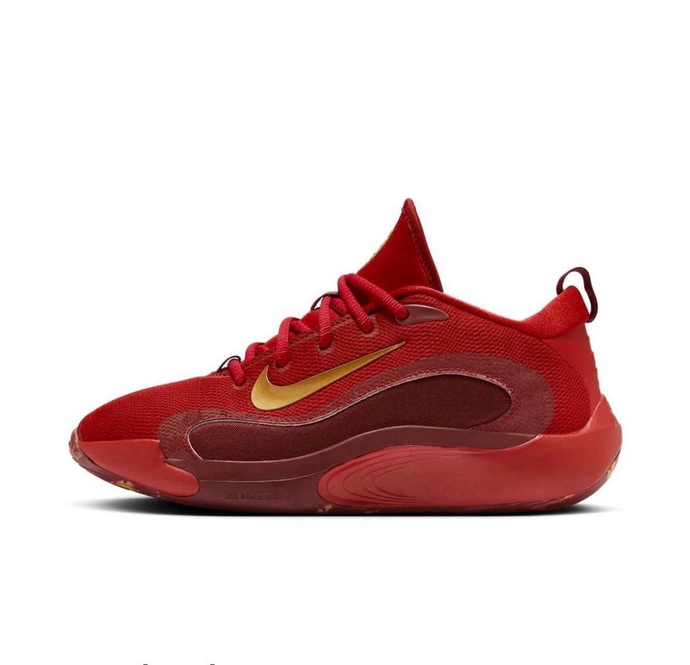 Size 7Y-Nike IsoFly ‚Gym Red Team Red Gold‘ Big Kids Shoes FZ7298 600 No Lid