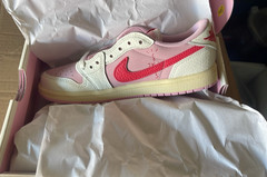Nike Air Jordan 1 Retro Low OG SP Travis Scott ‚Tropical Pink‘ (PS) Size 3Y