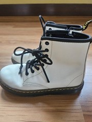 Doc Dr. Martens Zavala J Combat Boot White US 2 Youth