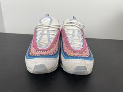 Nike Air Max 97 SE (GS) White Lightning Blue Size 7Y White Pink Blue Multicolor