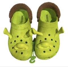 Crocs Classic Dream Works Shrek Clog Juniors Kid’s Shoe Lime Green 209378-3TX