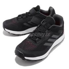 adidas Terrex Agravic Flow CF K Black Grey Red Kid Preschool Running Shoe IG3021