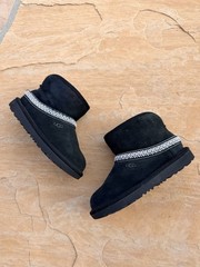 UGG Kids Tasman Ii Slipper | Black | 1019066K-BLK | Authentic Size 12