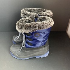 Nova Mountain Blue Black Thinsulate Kids Snow Boots Size 4