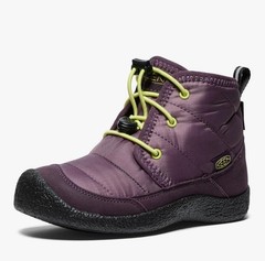 Size 6 – KEEN Kids‘ Howser 2 Quilted Mid Waterproof Chukka Boot – Plum / Green