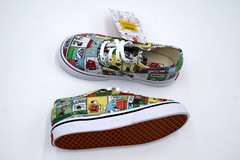 Vans Authentic Peanuts Comics Toddler 9.5 Skate Shoes New Snoopy Charlie