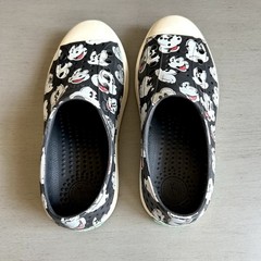 Native x Disney Mickey Mouse Slip On Shoes Size M3/W5 Black Waterproof Unisex