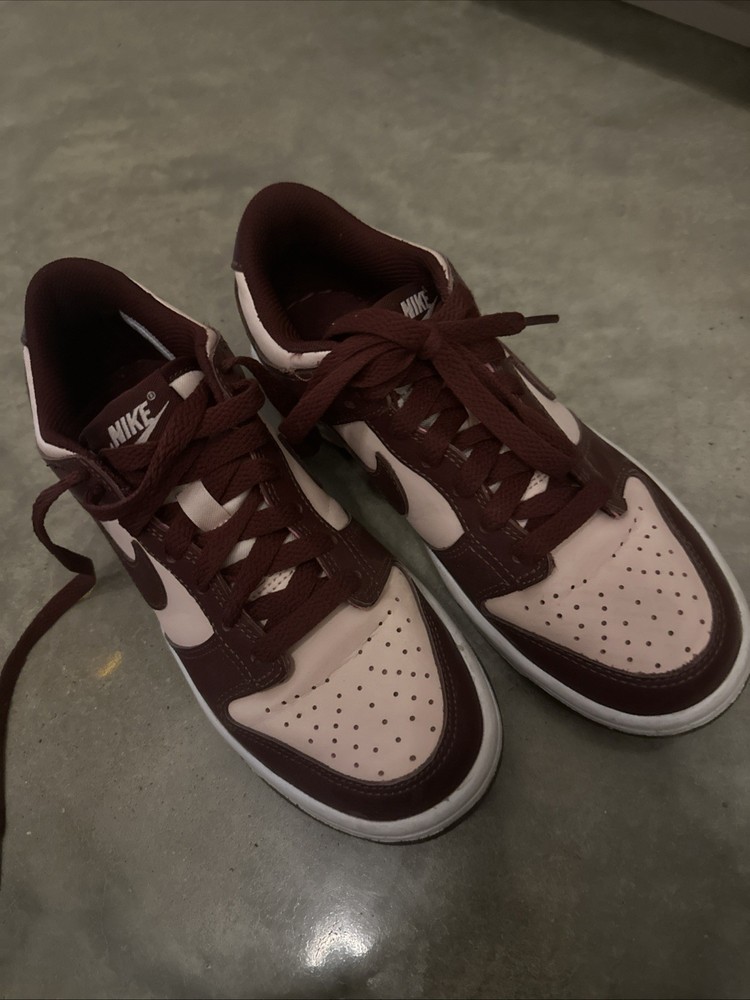 Nike Dunk Low Grade School Team Red Pink FB9109-600 Women Girls Kids Youth 5Y