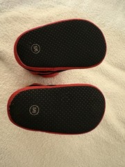 Disney Pixar Lightning McQueen Slipper Boots Red Black Yellow Kids Size 5/6