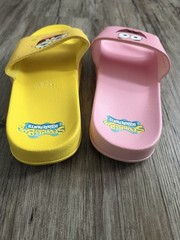 SpongeBob SquarePants Size 10/11 Slide Sandals Pink Yellow Patrick Star