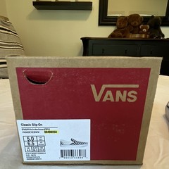 Vans Classic Slip-On Checkerboard Canvas Slip-On Low Top Kids US 6.5