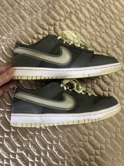 Nike Dunk low yth 7, “Halloween Glow in the Dark” athletic shoes. gray leather