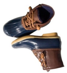 Sperry Big Kids Saltwater Duck Boots, Navy & Brown, Youth/Girls, Size 4