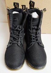 Dr. Martens Junior Combs Extra Tough Shoes Youth /Kids Size 2 Combat Black AW004