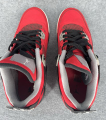 Nike Air Jordan 4 Retro Toro Bravo Red Black Suede Jumpman Sneakers