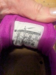 Nike Flex Experience 4 Print GS Youth 7Y Purple/White/Pink Blast athletic shoes