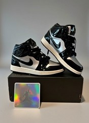 SNEAKER NIKE/AIR JORDAN 1 MID SE/BLACK SILVER/KID SIZE 5.5/FZ3938 001/NEW/NO LID